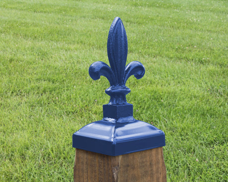 4x4 Budding Fleur-De-Lis Post Cap (3.5 x 3.5 Post Size) - Madison Iron and Wood