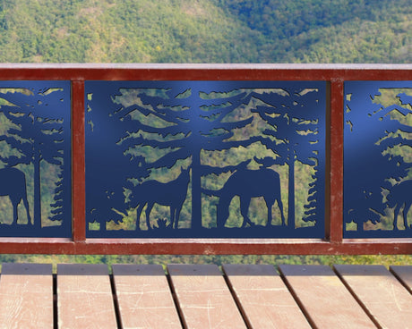 Horses Landscape Fence/Gate Panel Insert