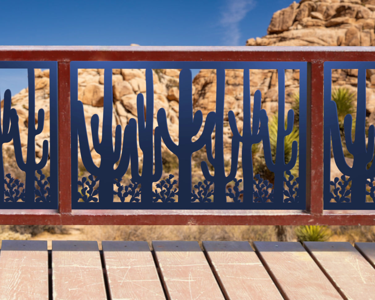 80"x30" - Saguaro National Park Fence/Gate Panel Insert - Madison Iron and Wood