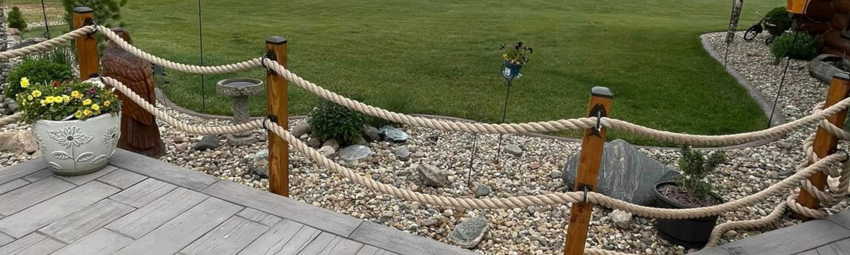 Boundary Fence Examples Rope How To Make a Rope Fence (Q and A) | Madison Iron and Wood
