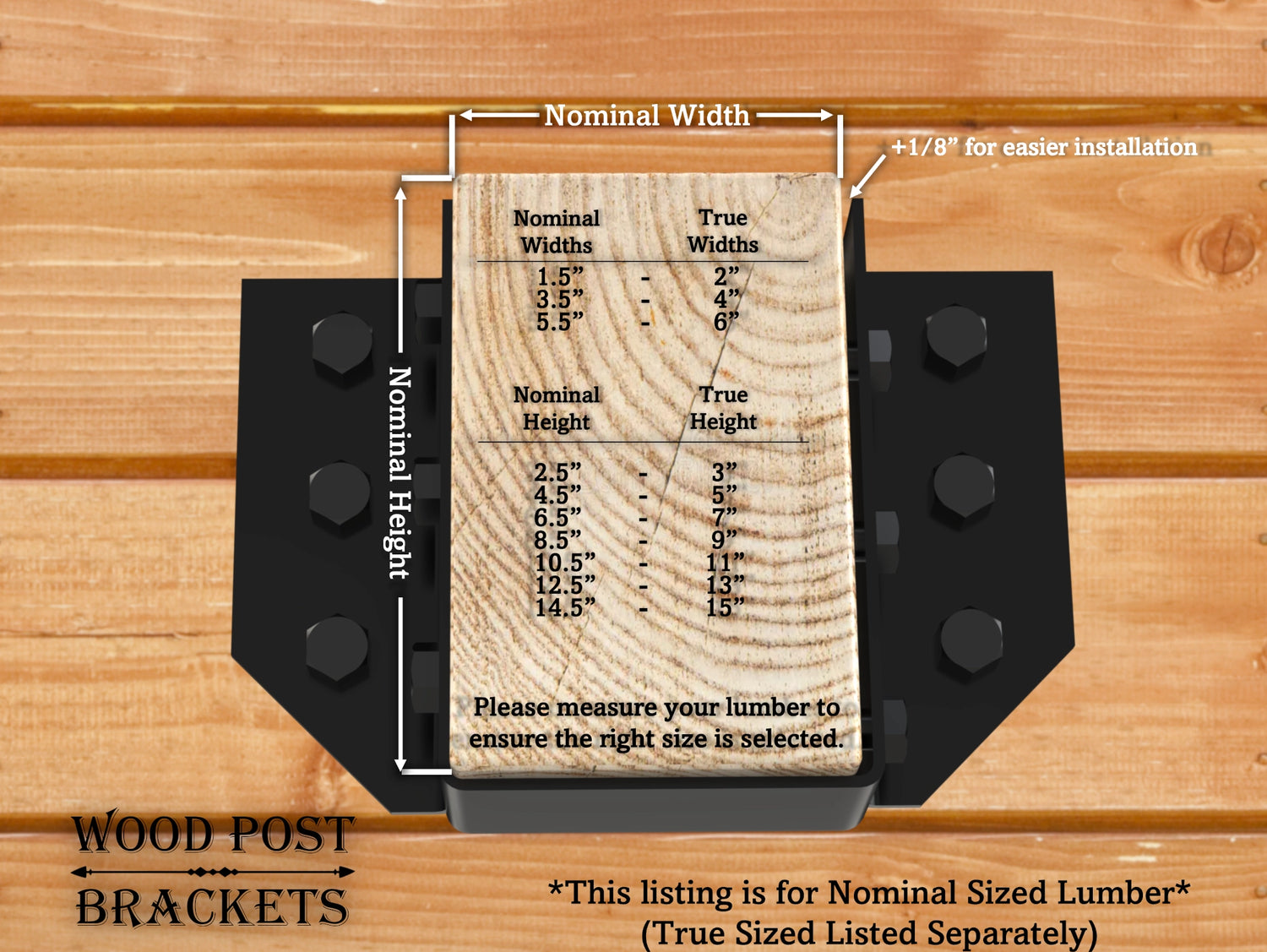 Angled Joist Hanger Brackets - Nominal Sizes - Madison Iron and Wood