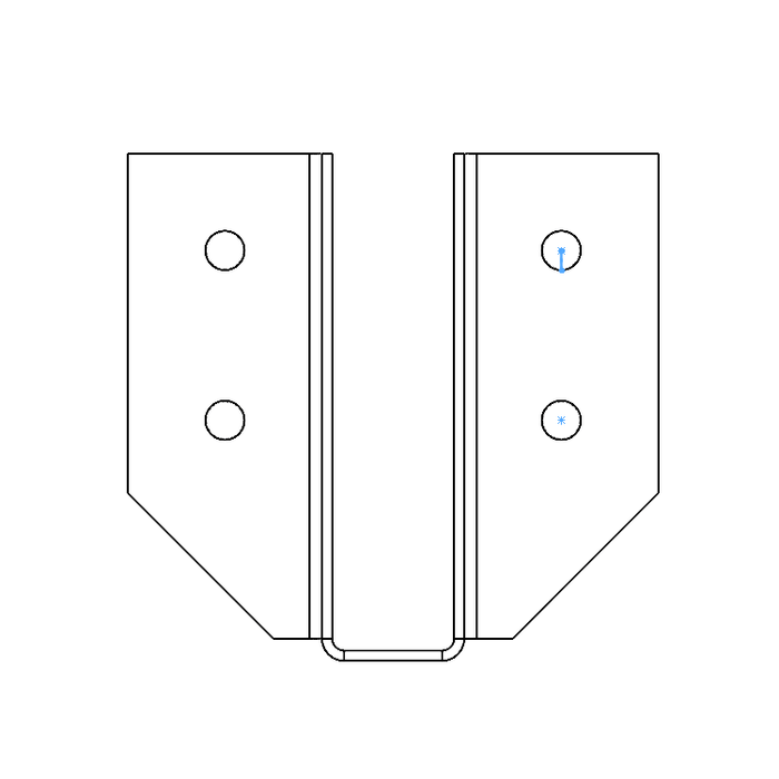 1.5"x6" Joist Hanger (2D)