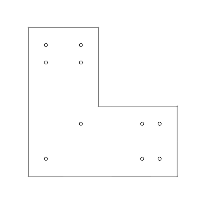 Industrial Style 10x10 L Bracket (2D)