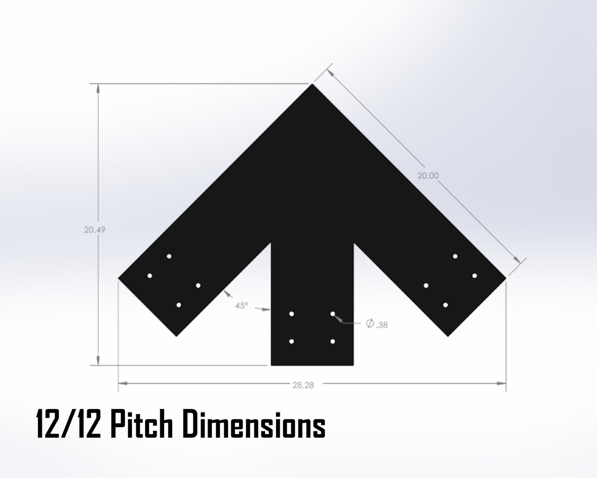 King Truss Industrial Brackets, For 8 Inch Lumber