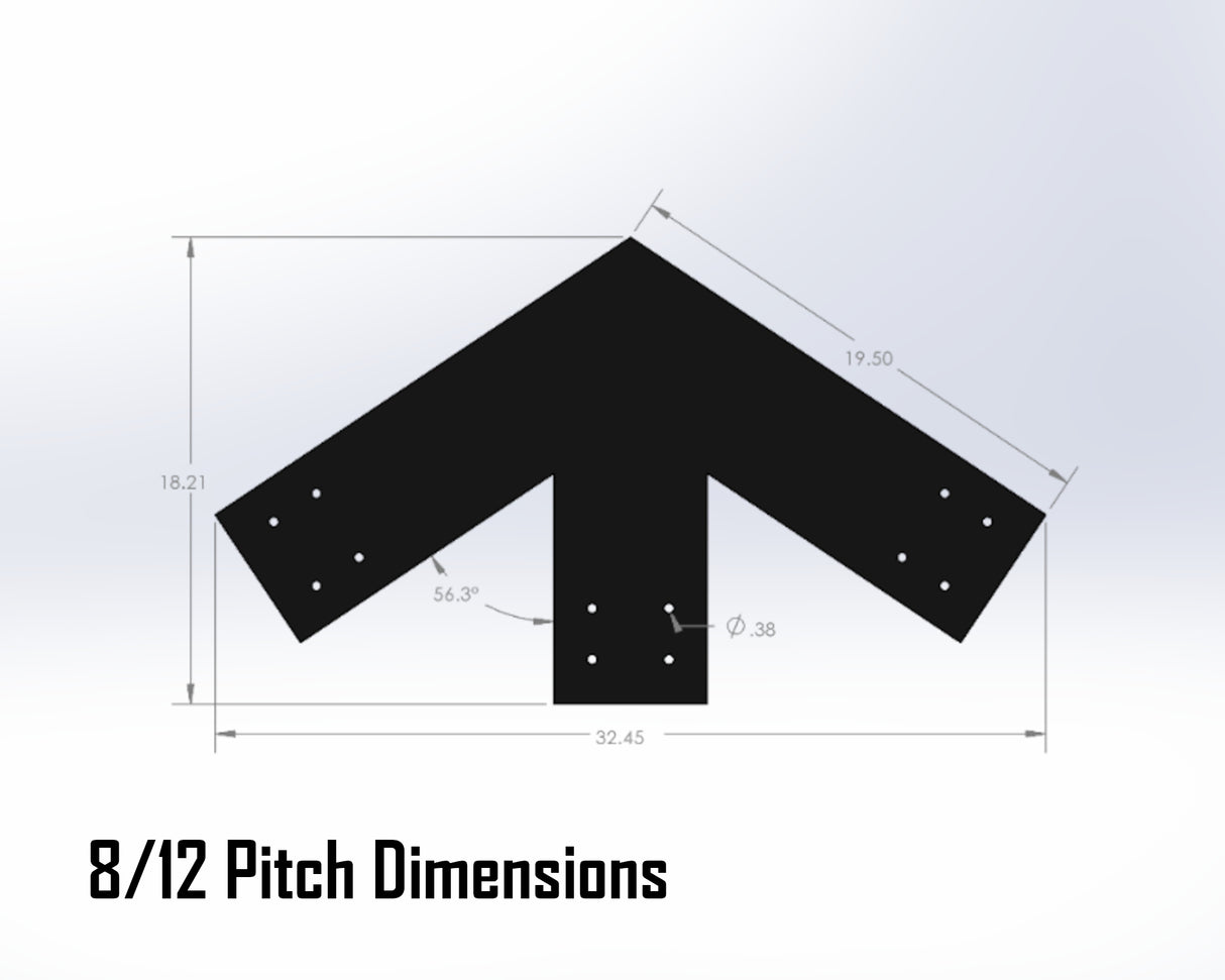 King Truss Industrial Brackets, For 8 Inch Lumber