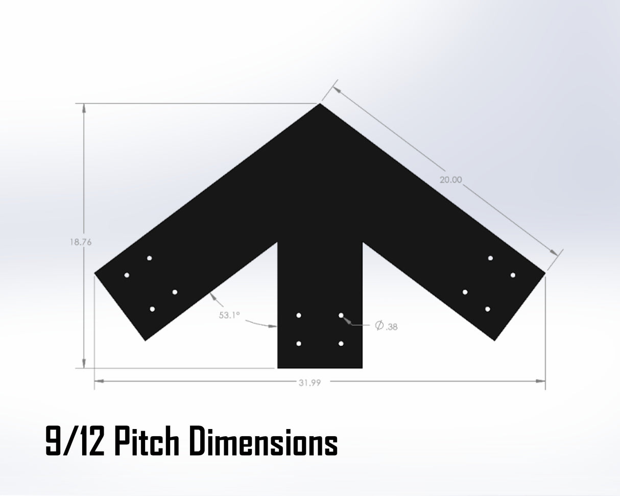 King Truss Industrial Brackets, For 8 Inch Lumber - Madison Iron and Wood