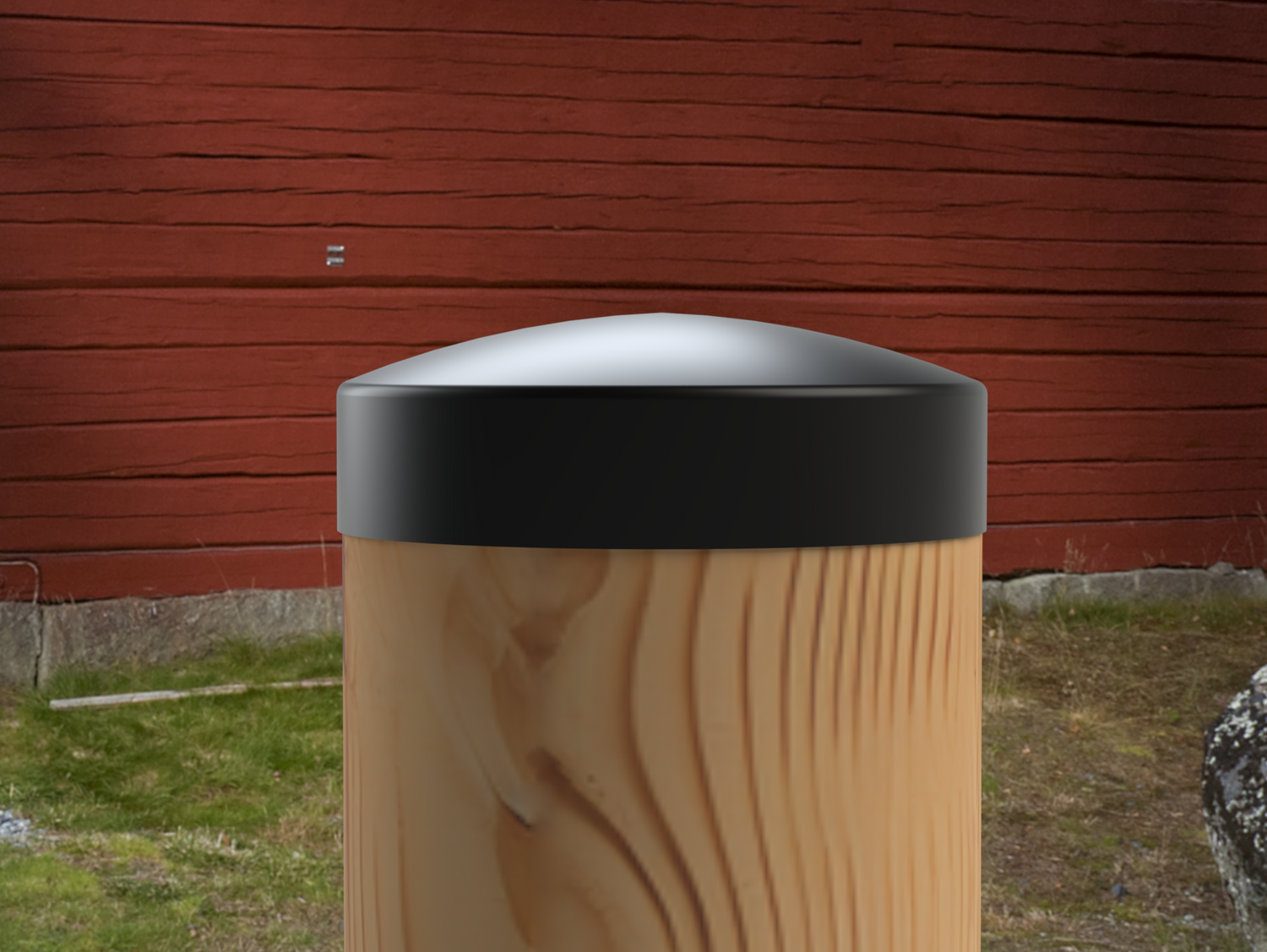 Heavy Duty Round Post Cap (4x4 Round Post Size) - Madison Iron and Wood