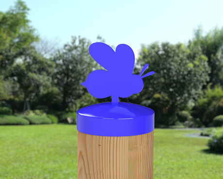 Bee, Round Post Cap (4x4 Round Post Size) - Madison Iron and Wood