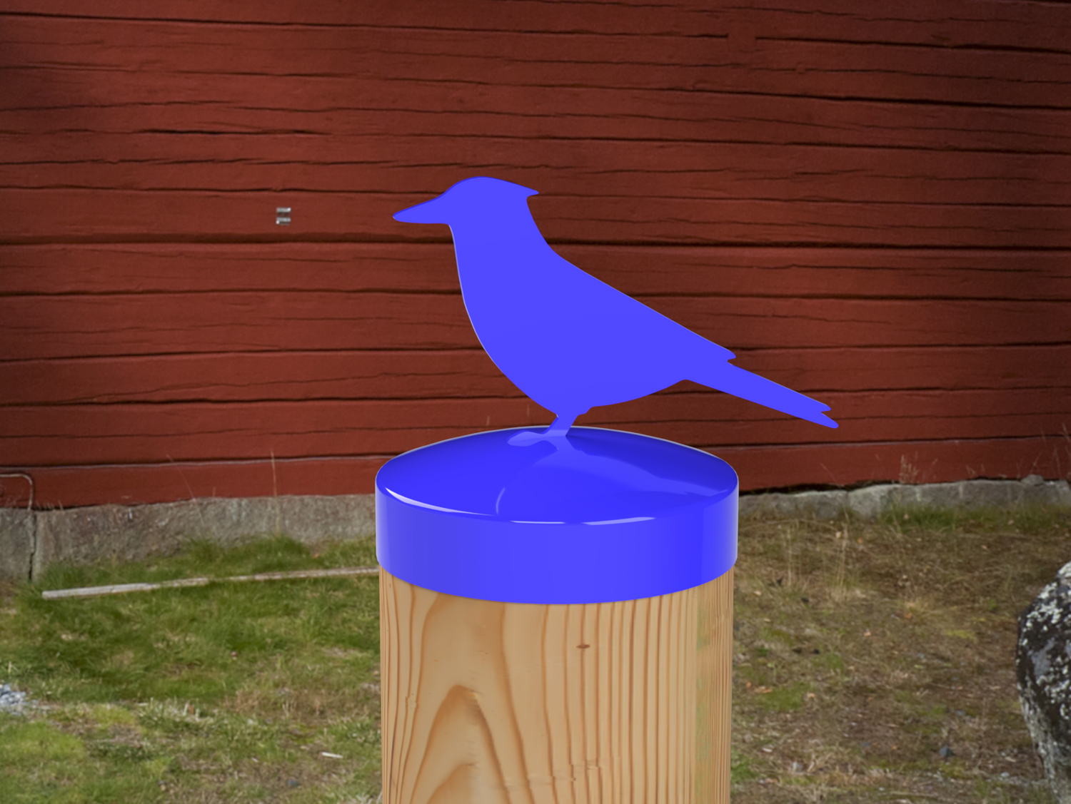 Blue Jay, Round Post Cap (4x4 Round Post Size) - Madison Iron and Wood
