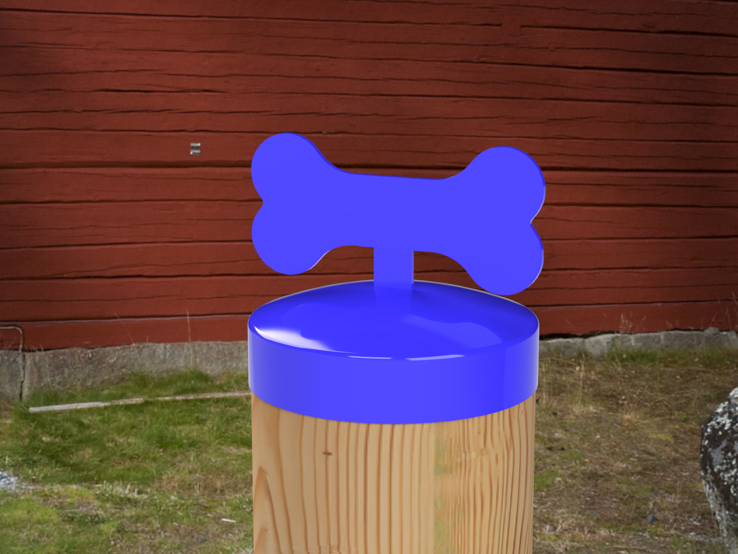 Dog Bone, Round Post Cap (4x4 Round Post Size) - Madison Iron and Wood