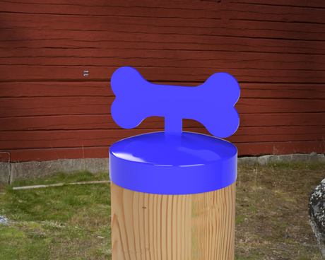 Dog Bone, Round Post Cap (4x4 Round Post Size) - Madison Iron and Wood