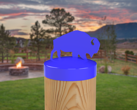 Buffalo, Round Post Cap (4x4 Round Post Size) - Madison Iron and Wood