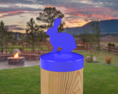 Bunny, Round Post Cap (4x4 Round Post Size) - Madison Iron and Wood