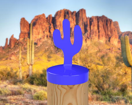 Cactus, Round Post Cap (4x4 Round Post Size) - Madison Iron and Wood