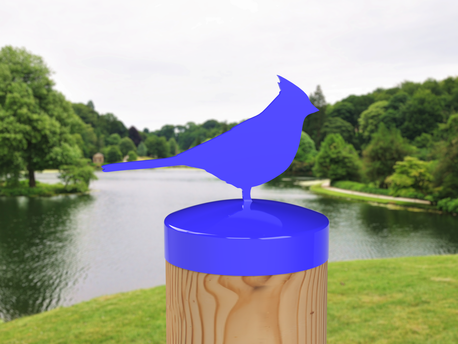 Cardinal, Round Post Cap (4x4 Round Post Size) - Madison Iron and Wood