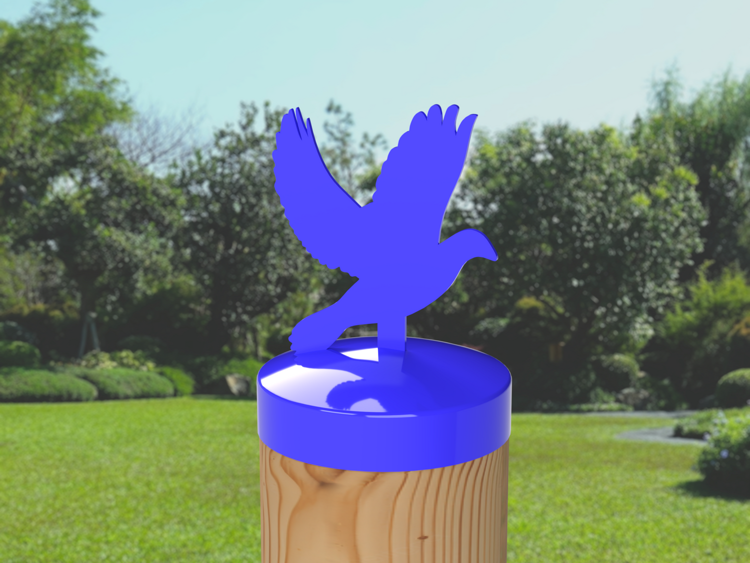 Dove, Round Post Cap (4x4 Round Post Size) - Madison Iron and Wood