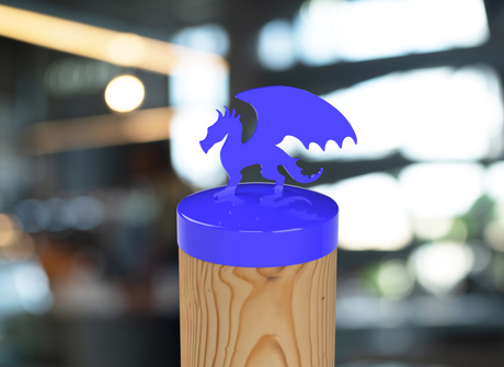 Dragon, Round Post Cap (4x4 Round Post Size) - Madison Iron and Wood