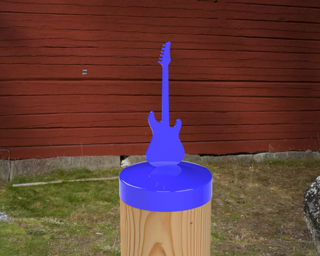 Guitar, Round Post Cap (4x4 Round Post Size) - Madison Iron and Wood