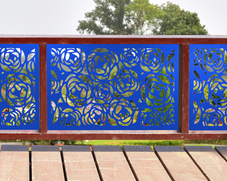 80"x30" - Rose Bush Fence/Gate Panel Insert - Madison Iron and Wood