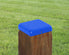 10 PACK - 4x4 Flat Top Steel Post Cap (Fits 3.5 x 3.5 Post Size)