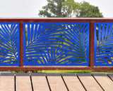 Palm Leaf Pattern Fence/Gate Panel Insert