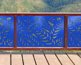 Budding Palm Leaf Pattern Fence/Gate Panel Insert (Metal and Plastic Available)