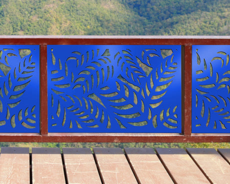 Budding Palm Leaf Pattern Fence/Gate Panel Insert