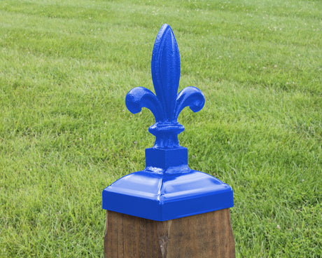 4x4 Budding Fleur-De-Lis Post Cap (3.5 x 3.5 Post Size) - Madison Iron and Wood