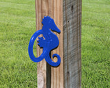 Seahorse Nautical Rope Ring, Light Strand Holder (3 sizes available) - Madison Iron and Wood