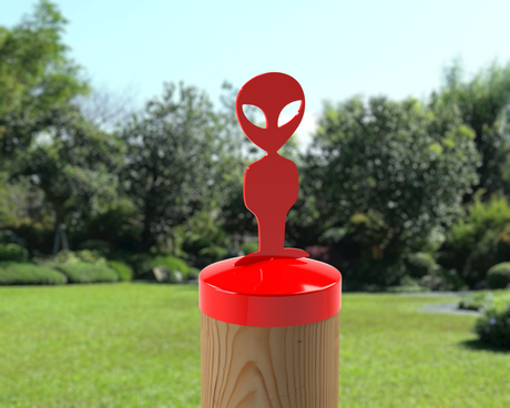 Alien, Round Post Cap (4x4 Round Post Size) - Madison Iron and Wood
