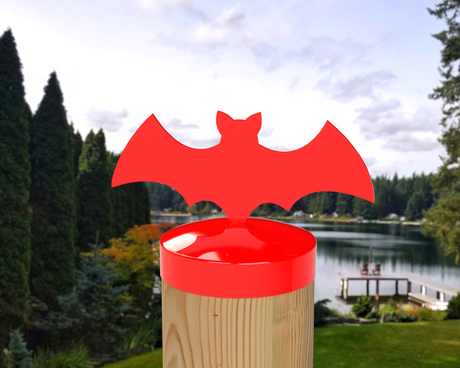 Bat, Round Post Cap (4x4 Round Post Size) - Madison Iron and Wood
