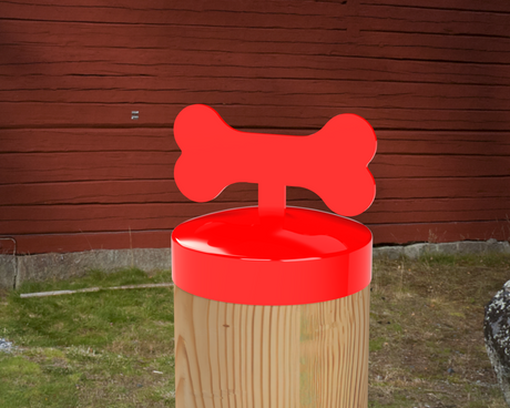 Dog Bone, Round Post Cap (4x4 Round Post Size) - Madison Iron and Wood