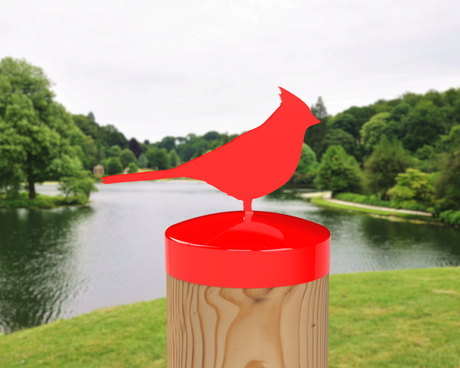 Cardinal, Round Post Cap (4x4 Round Post Size) - Madison Iron and Wood