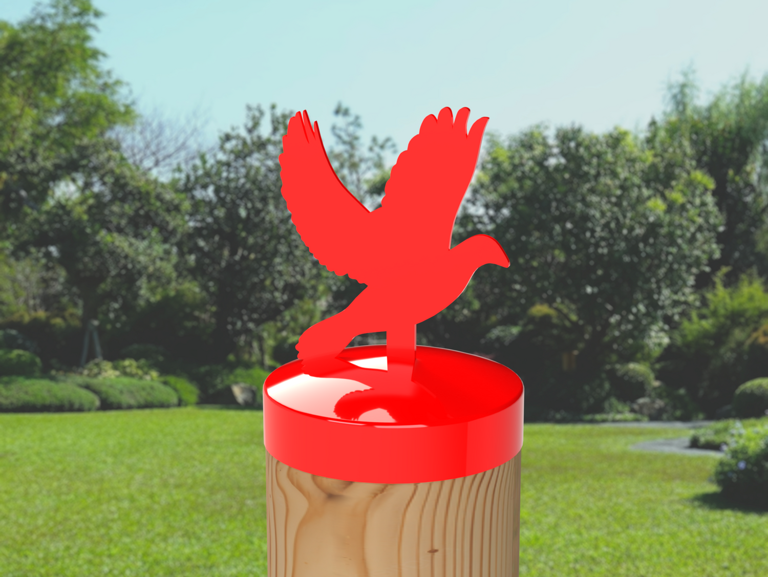 Dove, Round Post Cap (4x4 Round Post Size) - Madison Iron and Wood