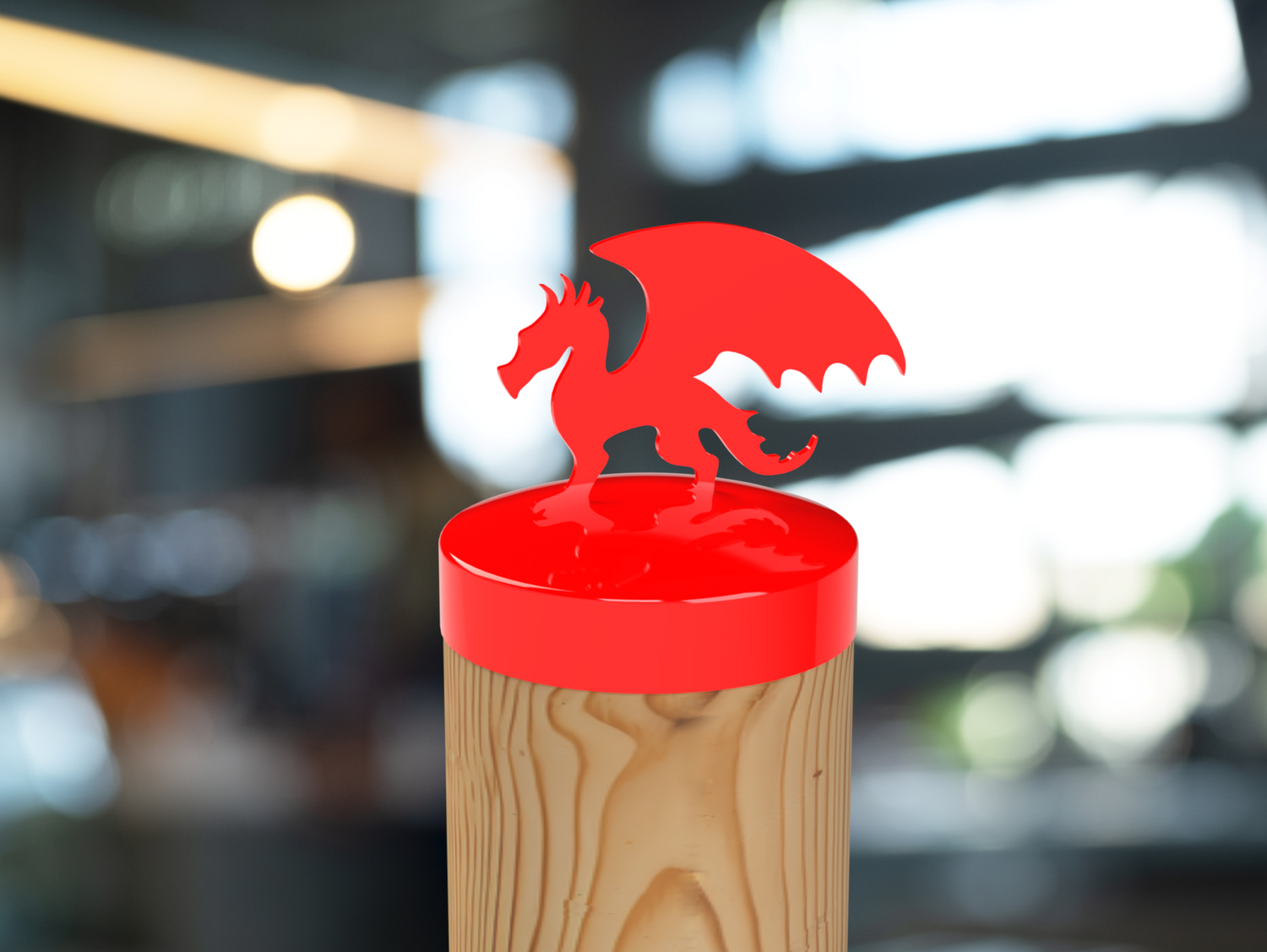 Dragon, Round Post Cap (4x4 Round Post Size) - Madison Iron and Wood