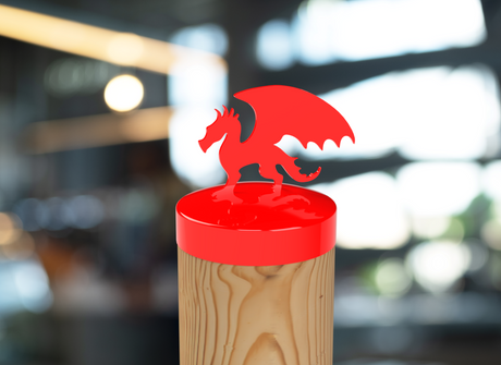 Dragon, Round Post Cap (4x4 Round Post Size) - Madison Iron and Wood