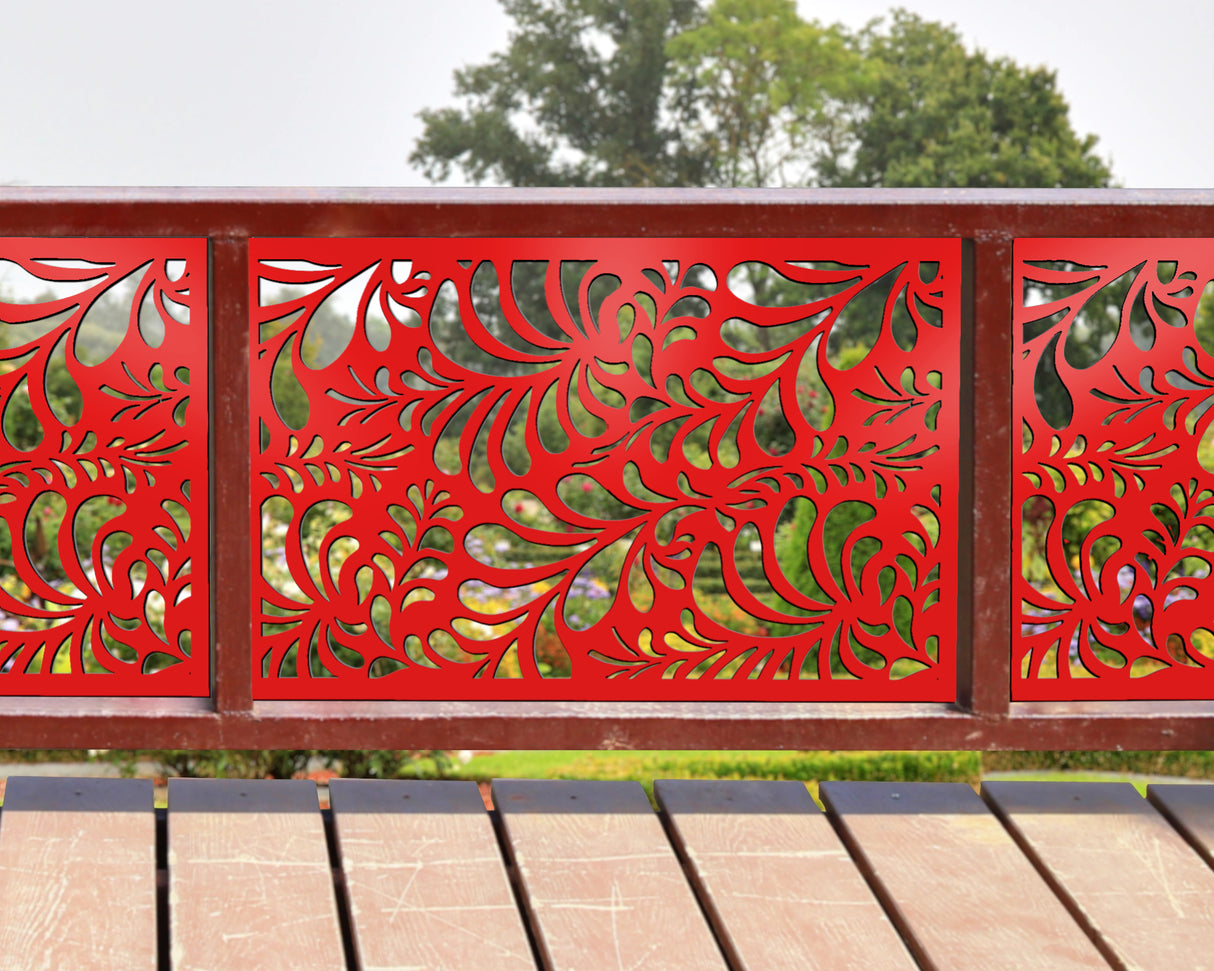 Budding Leaf Pattern Fence/Gate Panel Insert