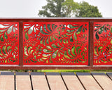 80"x30" - Budding Leaf Pattern Fence/Gate Panel Insert - Madison Iron and Wood