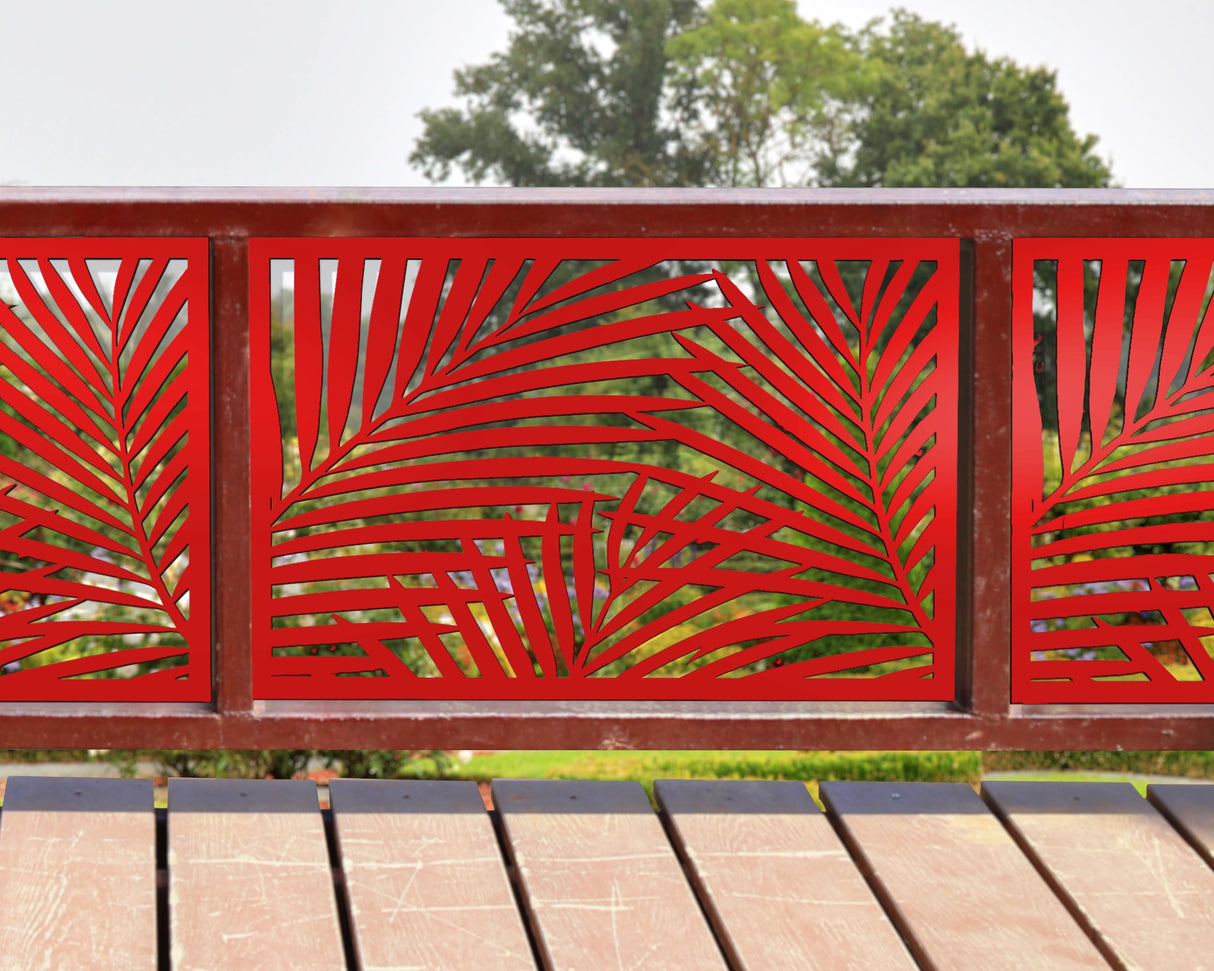 Palm Leaf Pattern Fence/Gate Panel Insert