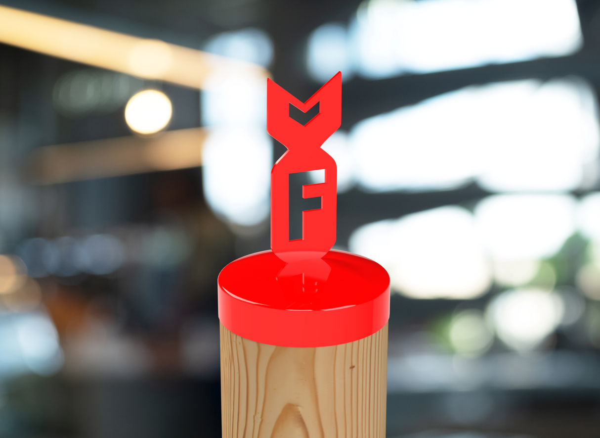 F Bomb, Round Post Cap (4x4 Round Post Size) - Madison Iron and Wood