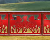 Horses Trotting Fence/Gate Panel Insert