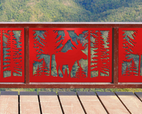 Single Moose Landscape Fence/Gate Panel Insert