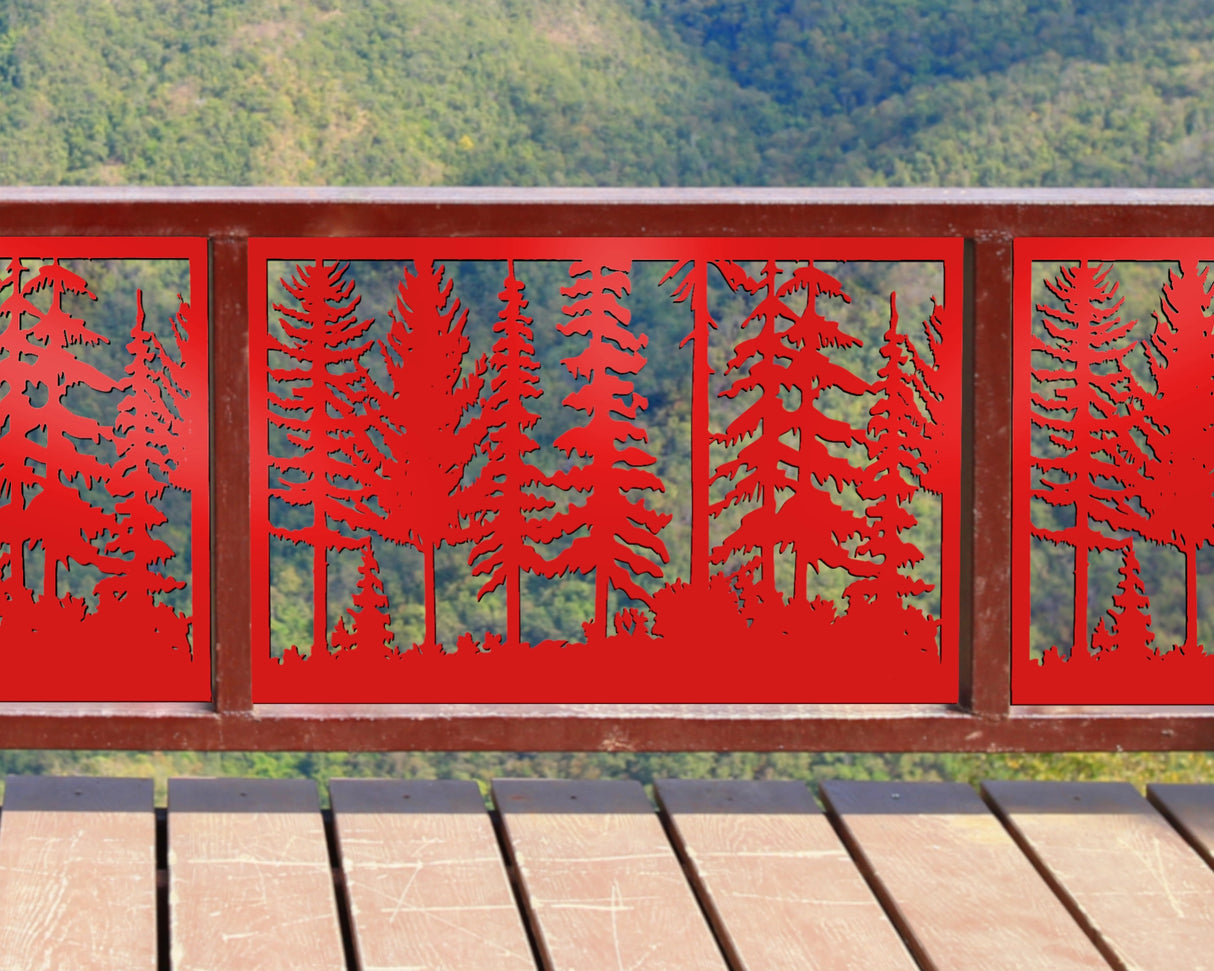 Forest Landscape Fence/Gate Panel Insert