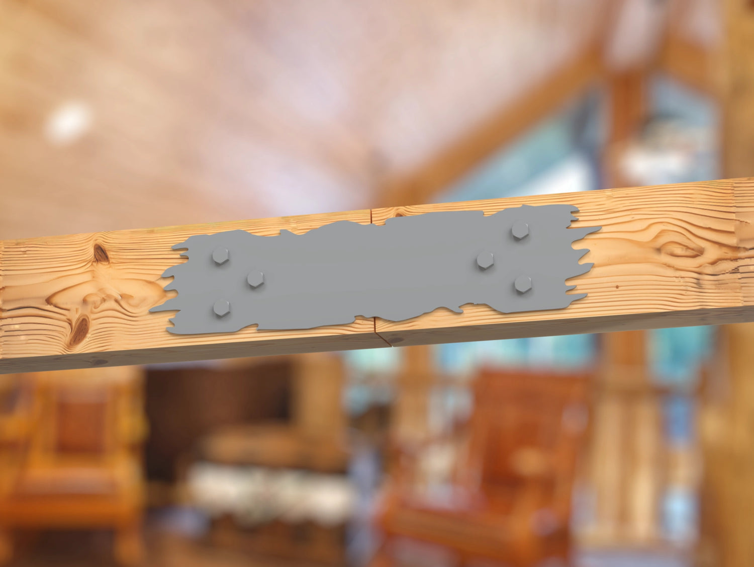 "Rough Wood" Metal Brackets For 4x4 Dimensional Lumber - Madison Iron and Wood