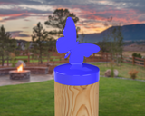 Butterfly, Round Post Cap (4x4 Round Post Size) - Madison Iron and Wood