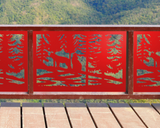 60"x30" - Wolves Howling Fence/Gate Panel Insert