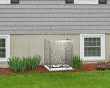 Rose Design AC Unit Cover - Multiple Sizes - Madison Iron and Wood