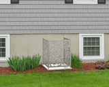 Rose Design AC Unit Cover - Multiple Sizes - Madison Iron and Wood