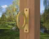 Heavy Duty Nautical Rope Ring, Narrow Body Fence Rings For Round Posts (3 sizes available) - Madison Iron and Wood