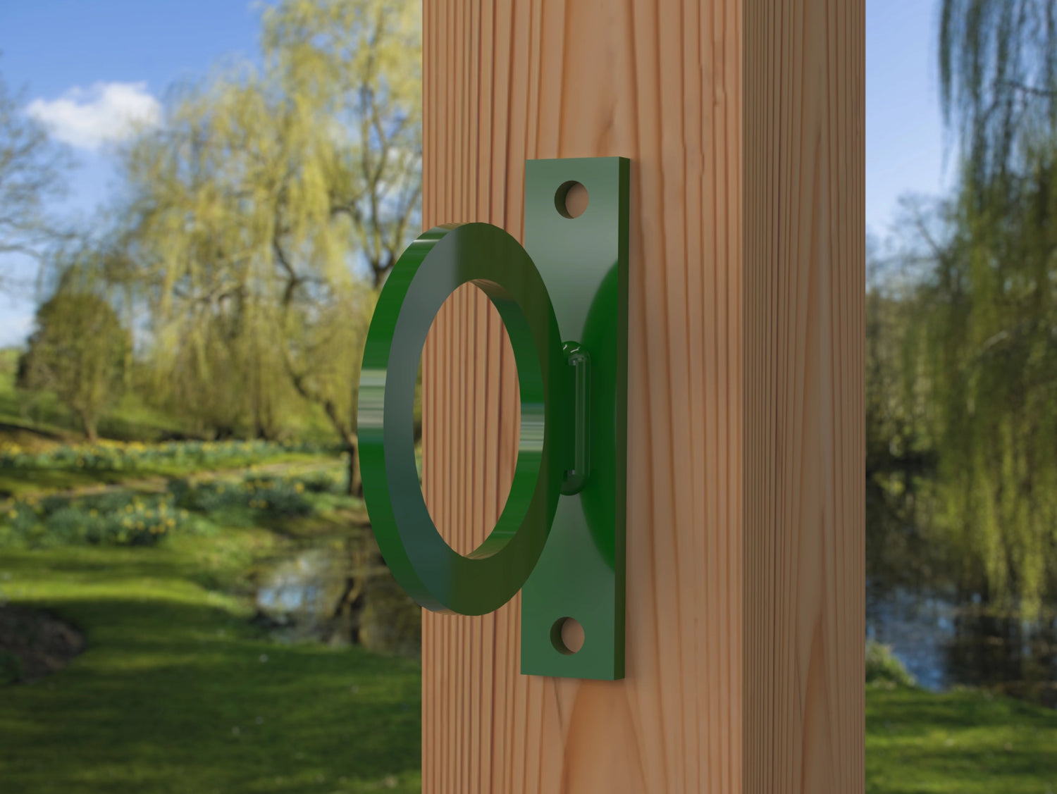Heavy Duty Nautical Rope Ring, Narrow Body Fence Rings For Round Posts (3 sizes available) - Madison Iron and Wood